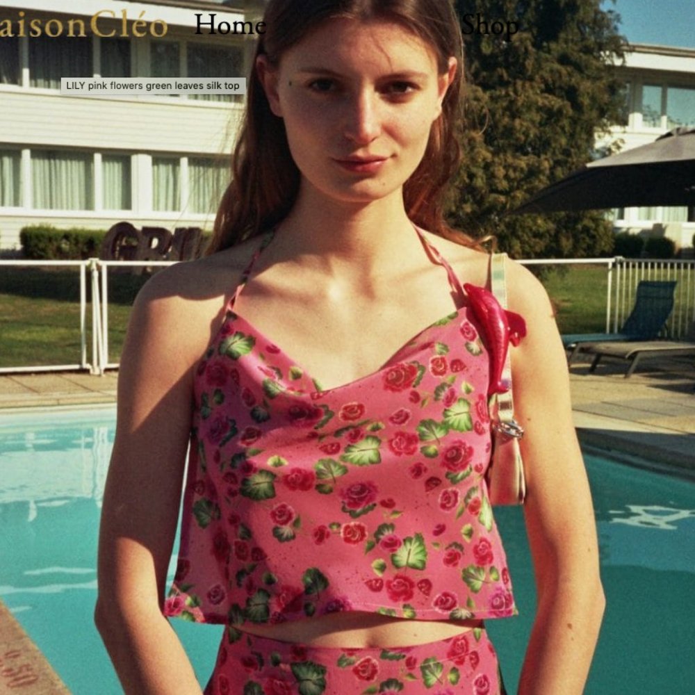 New, never worn Maison Cleo LILY tank top